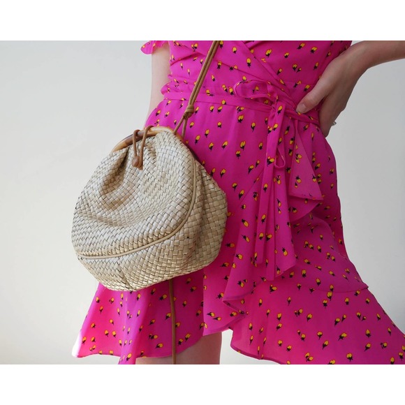 Straw Handbag Crossbody | Vintage Purse - Picture 9 of 9
